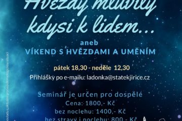 Seminář víkend s hvězdami a uměním