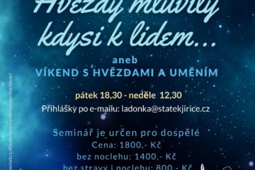 Seminář víkend s hvězdami a uměním