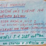 Pozvánka na tvořivou dílnu